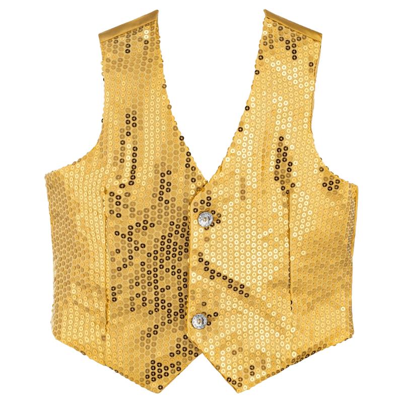 Gold Sequin Vest - Adults