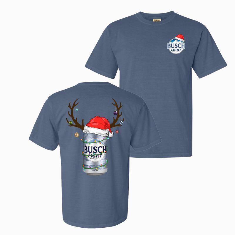 Limited Deer Busch Light Christmas T-shirt