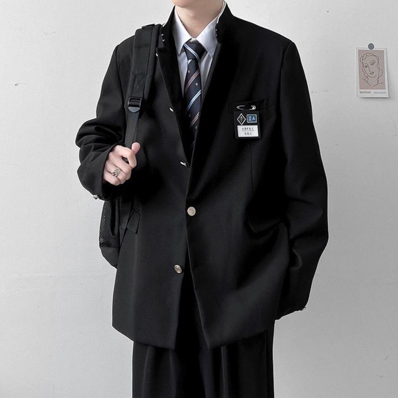 Uniform One Suit Crows Zero School Uniform Zhongshan Suit Small Suit Men's and Women's Preppy Style Versatile Business Attire Coat