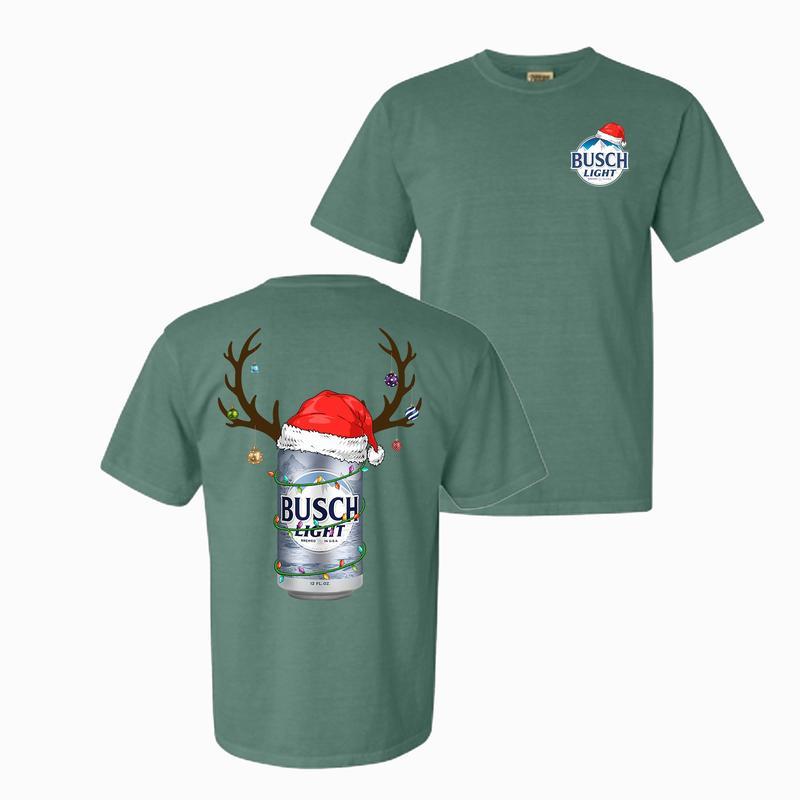 Limited Deer Busch Light Christmas T-shirt