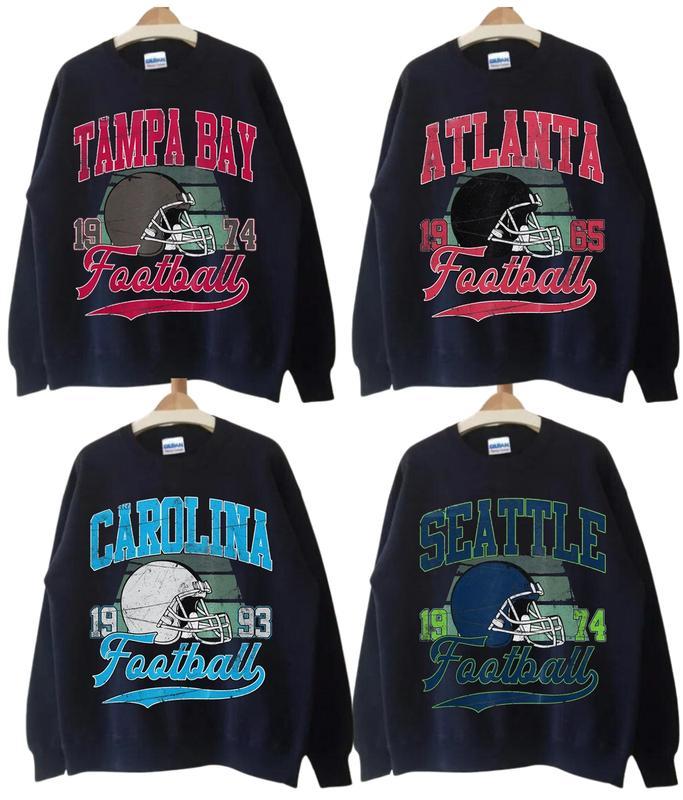 All Teams Football Vintage Style Crewneck Sweatshirt, Vintage All Teams Football Sweatshirt, MV Sweatshirt