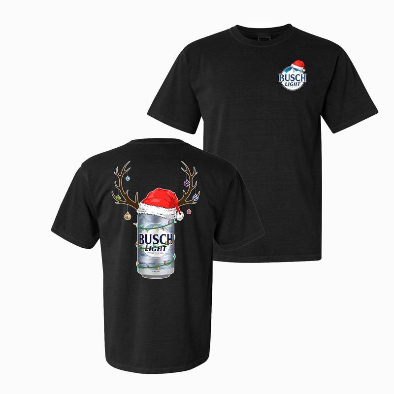 Limited Deer Busch Light Christmas T-shirt