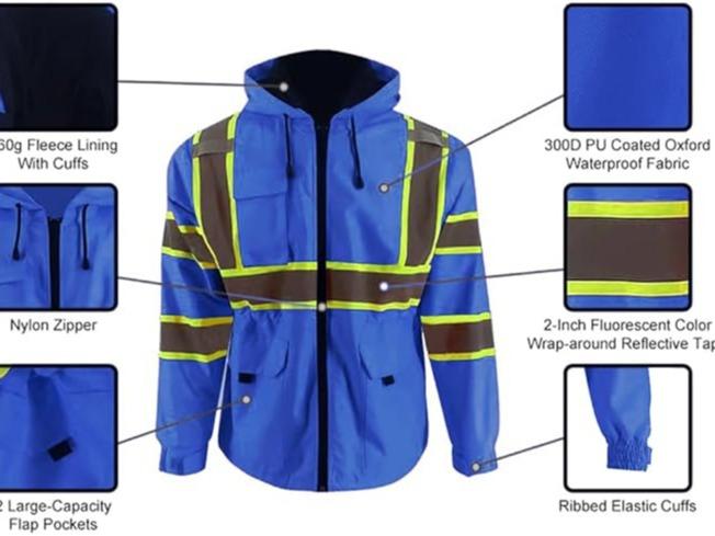 Thermal Reflective Safety Jacket for Women and Men with Pockets and Zipper Front - ANSI ISEA Standard studson  hardhat Outdoor High Visibility Sherpa-Lined Hi-Viz