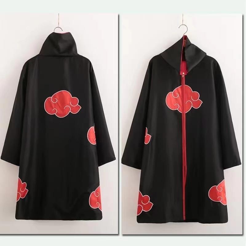 Akatsuki clothes Ninja Uchiha Red Cloud CloakS - Fourth Hokage Yellow Lightning Namikaze Costume