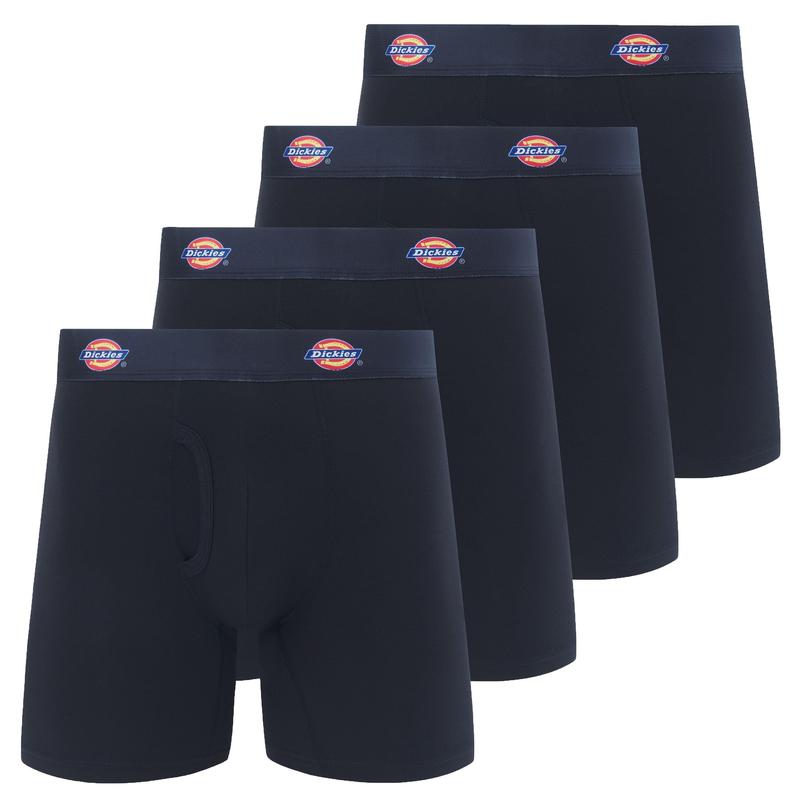 Dickies Mens Underwear 4 Pack Microfiber boxer briefs for men