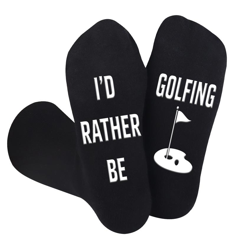 1 Pair Unisex Novelty Golf Socks Golf Gifts for Men Dad Husband Boyfriend Funny Golf Socks for Men Unique Gifts for Golfers Non Slip Golf Socks for Men