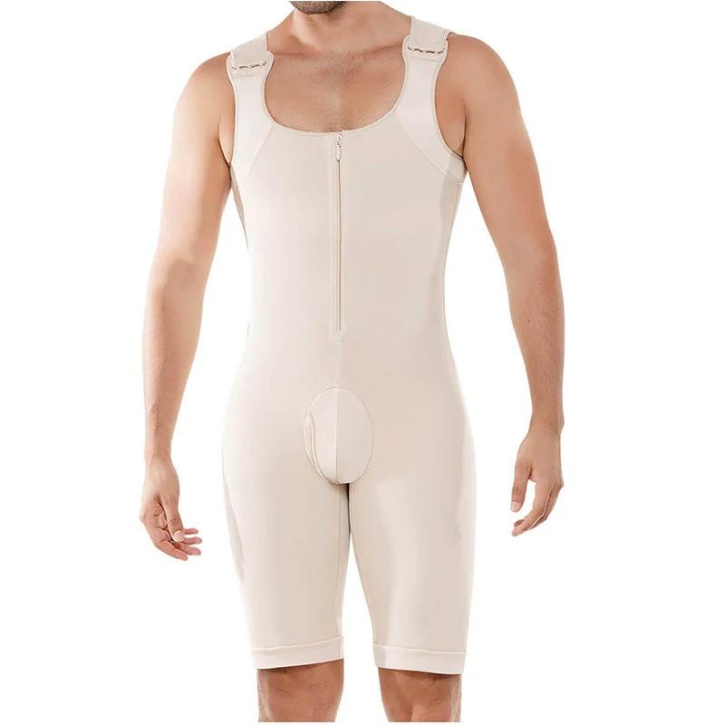 Full Body Shapewear for Men Slimming Bodysuit Corset Waist Trainer Thigh Trimmer Butt Lifter Underwear Plus Size Shaper Girdle