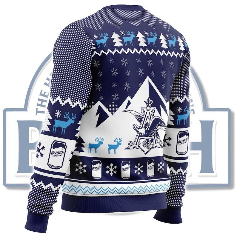 Show Me Your Busch Ugly Christmas Sweater, Alcohol Lovers Ugly Sweater, Gift For Alcohol Lover Xmas, Beer drinking lovers Ugly