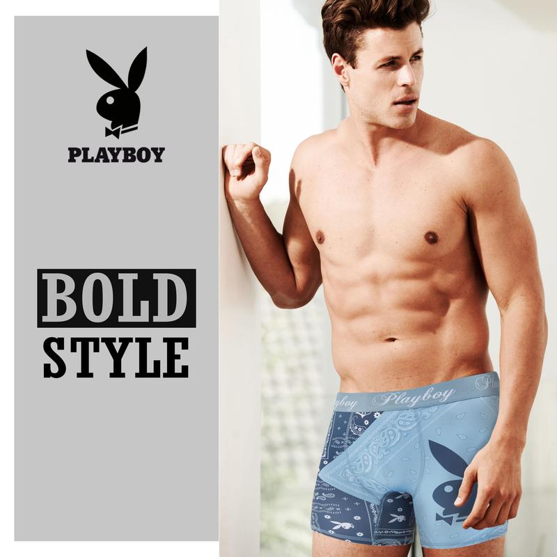 Playboy Mens Underwear Funny Gifts for Men Boxers for Men