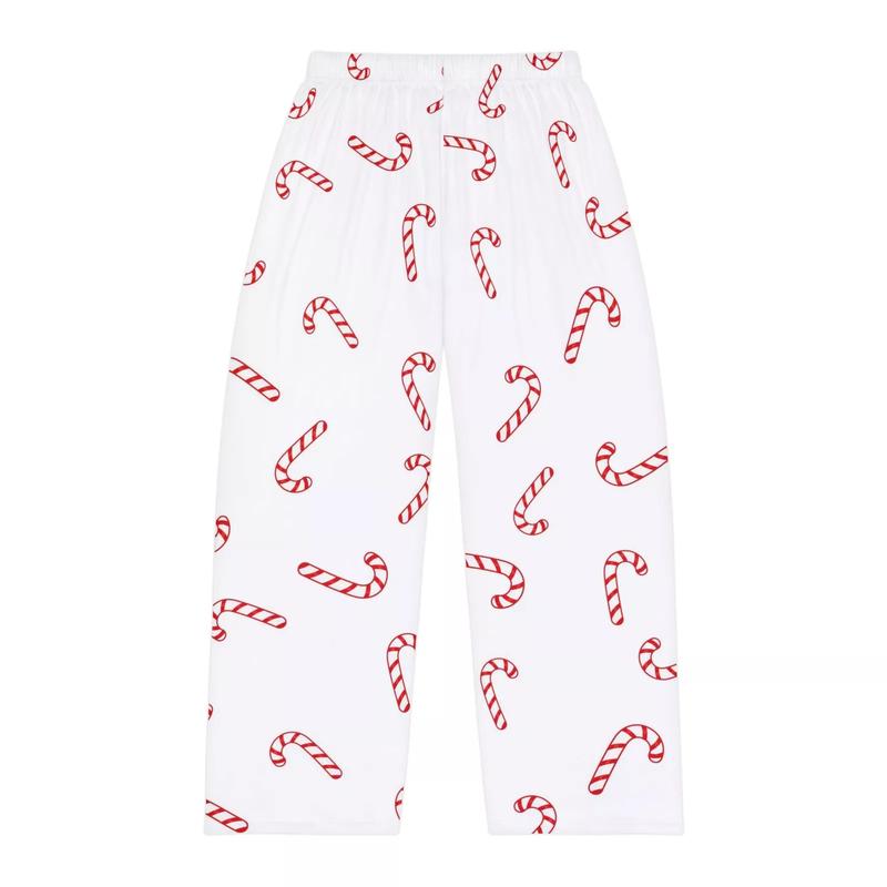 Sweet Candy Cane Family Christmas (Men's) Pajama Pants (AOP), Christmas Gift for Her, Women Pajamas, Unisex Pants, XS-5XL