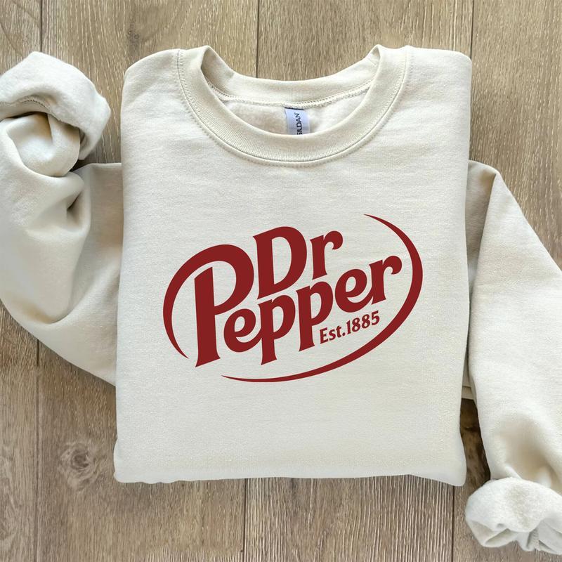 Dr. Pepper T-shirt Sweatshirt, Dr Pepper Lover, Dr Pepper Gift, Gift For Girlfriend, Sweatshirt, T-shirt, Full Colors, Full Sizes, For Men, For Women Menswear Sweaters Tops Underwear, Printed In The USA