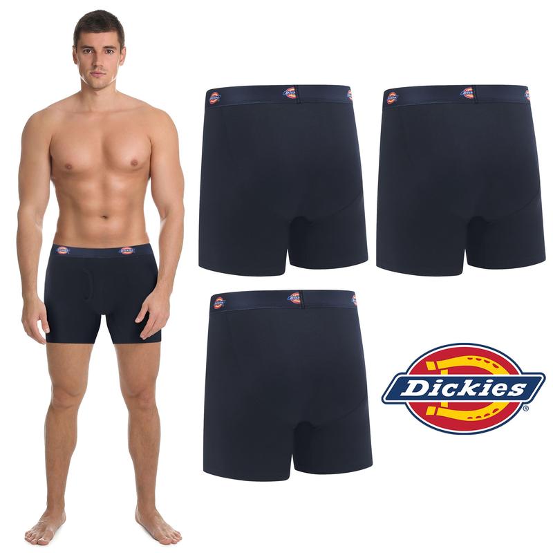 Dickies Mens Underwear 4 Pack Microfiber boxer briefs for men