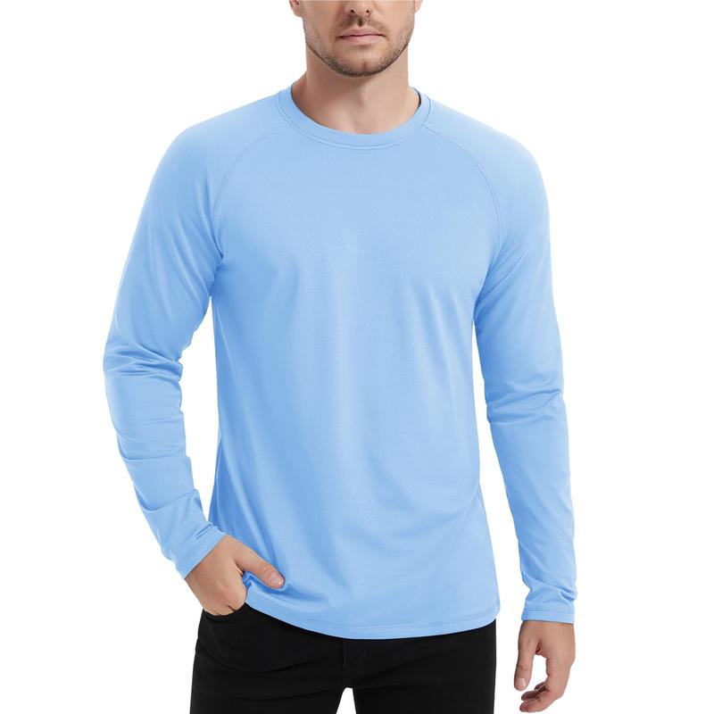 MAGCOMSEN Men's Thermal Shirt Fleece Lined Long Sleeve Athletic Base Layer Workout Top Menswear Crewneck