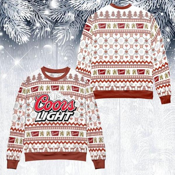 Coors Light Beer LoverUgly Christmas Sweater Gift Perfect And Unique Gifts