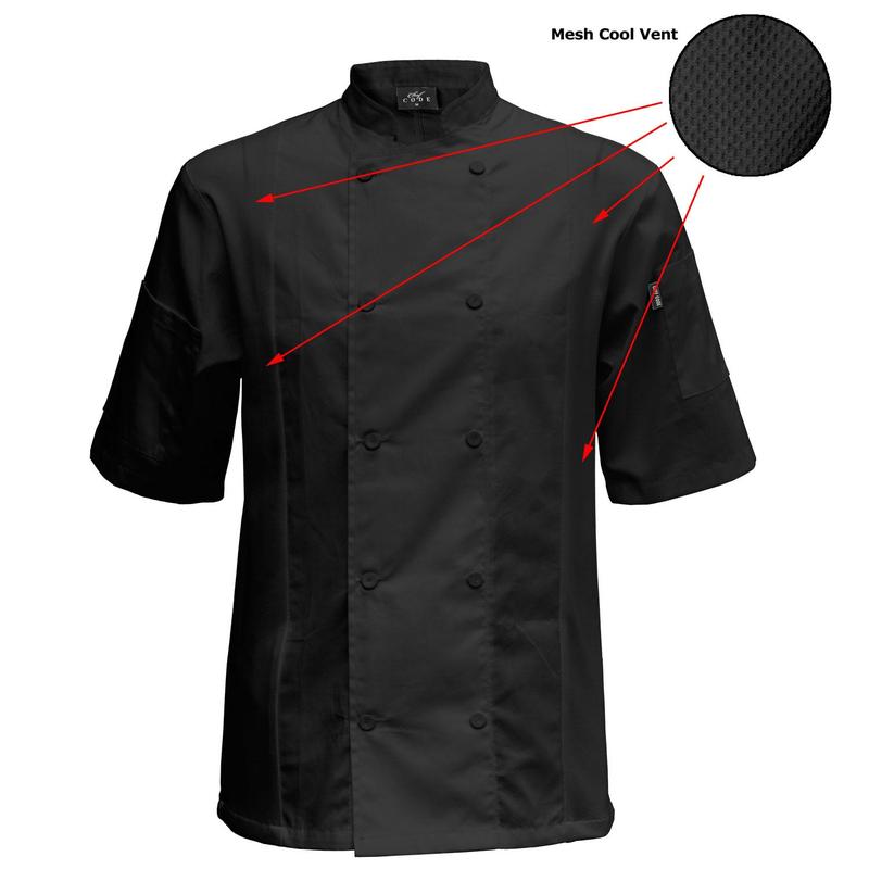 Chef Code | Cool Breeze Side Vent Chef Coat | Cotton Blend | Unisex