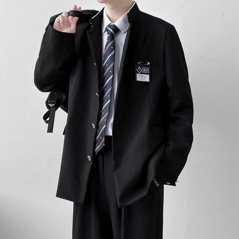 Uniform One Suit Crows Zero School Uniform Zhongshan Suit Small Suit Men's and Women's Preppy Style Versatile Business Attire Coat