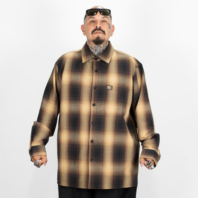 FB County Long Sleeve Checker Flannel Shirt - Big & Tall Sizes