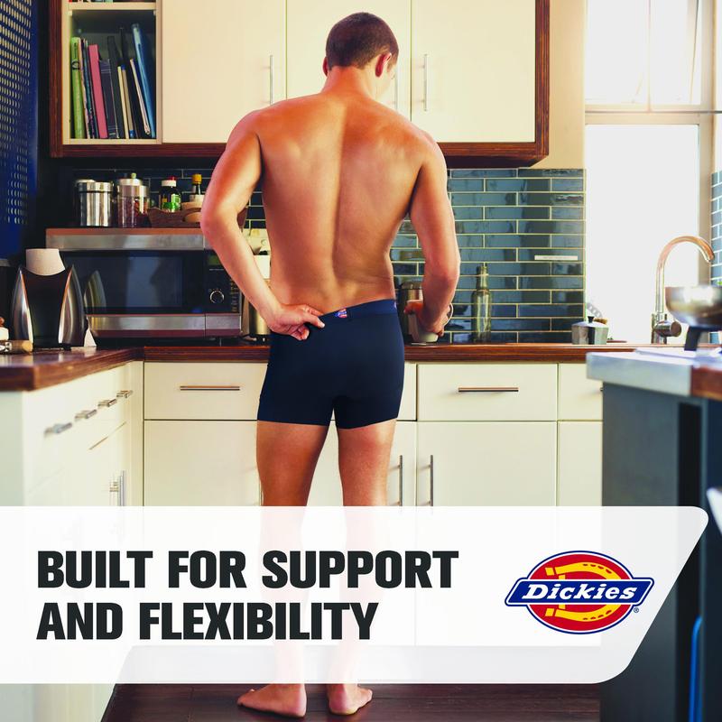 Dickies Mens Underwear 4 Pack Microfiber boxer briefs for men