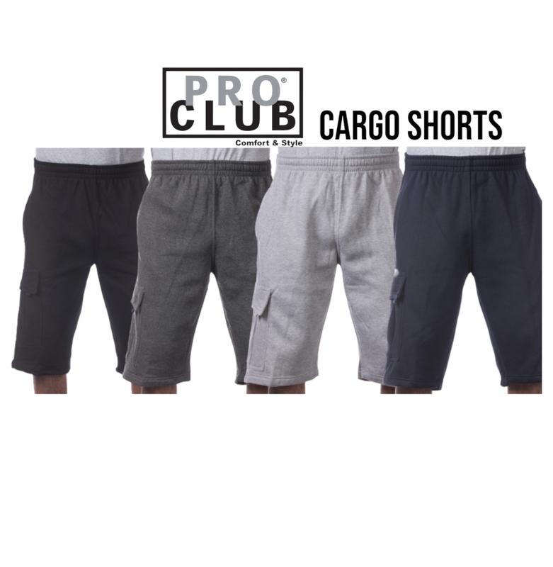 Pro Club Men's Fleece Cargo Short