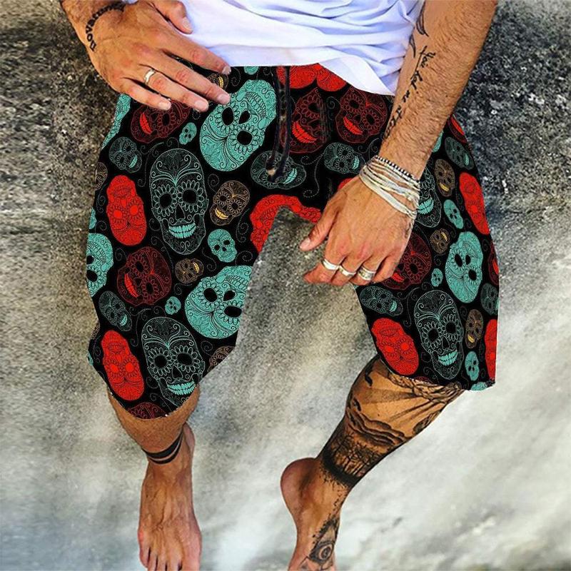 Mens Printed Casual Shorts