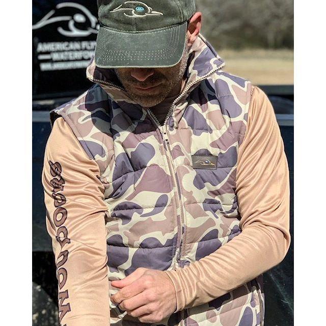 AF Waterfowl Old School Camo Puffer Vest