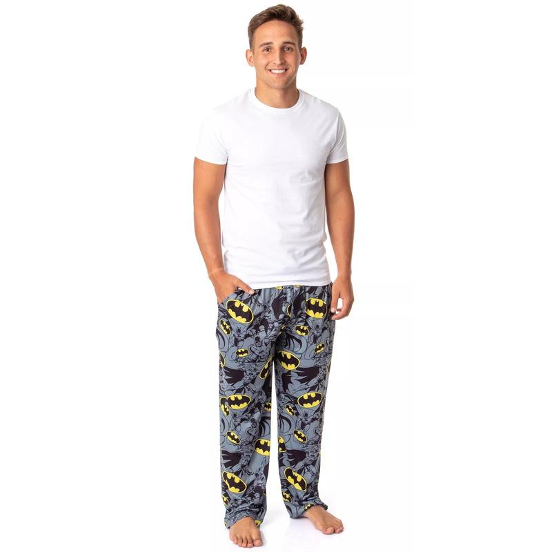 Bat man Unisex Bat Symbol Icon Retro Sleep Pajama Pants, Unisex Pants, Christmas Gift for Her, XS-5XL