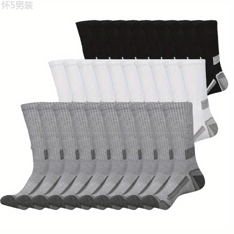 20-30 Pairs of Men's Long Socks - Ultra Soft, Elastic, Comfy, Breathable, and Warm Socks for Autumn and Winter Fabric Menswear