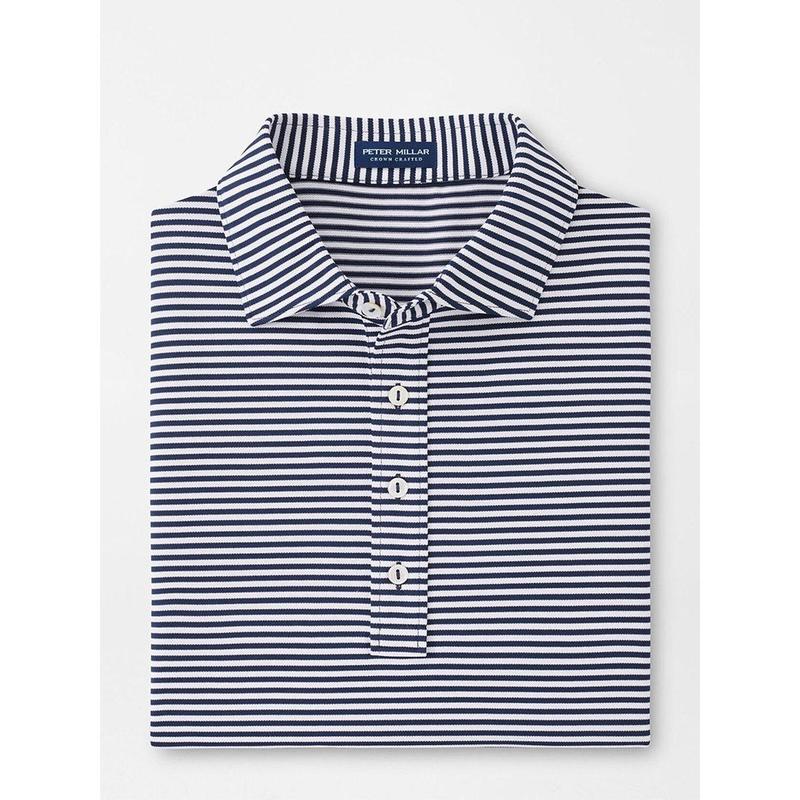 Peter Millar Mood Performance Mesh Polo in Navy