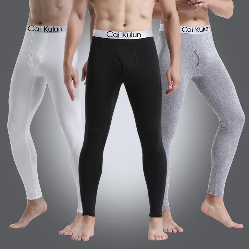 Men Long Johns Thermal Skin-Friendly Underwear Winter Warm Long Pants Male Soft Elastic Large Size Leggings Comfortable Tights