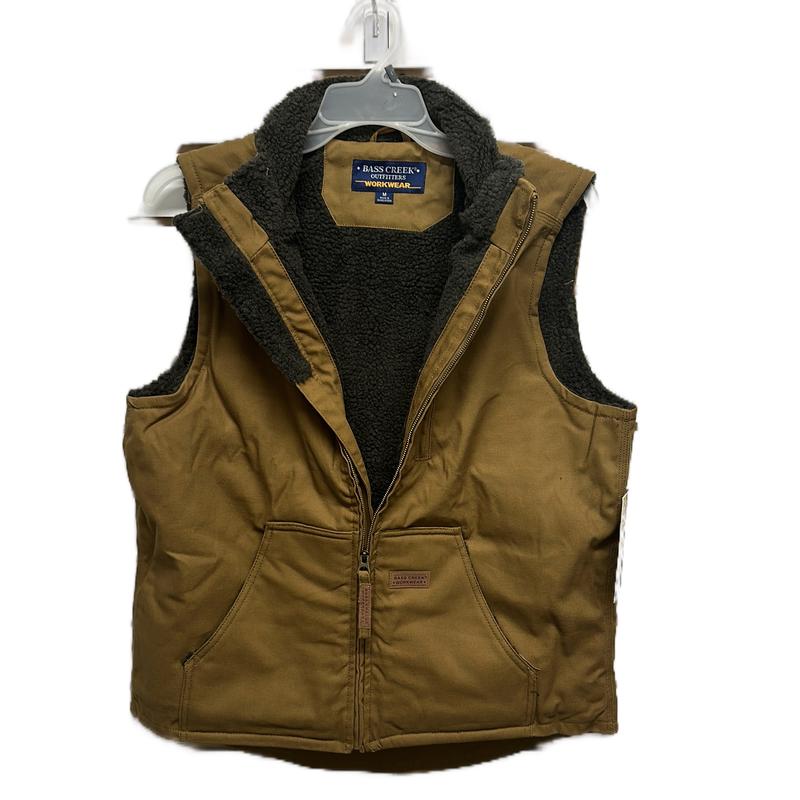 Winter canvas vest fur lining insulation warm men’s construction top wear