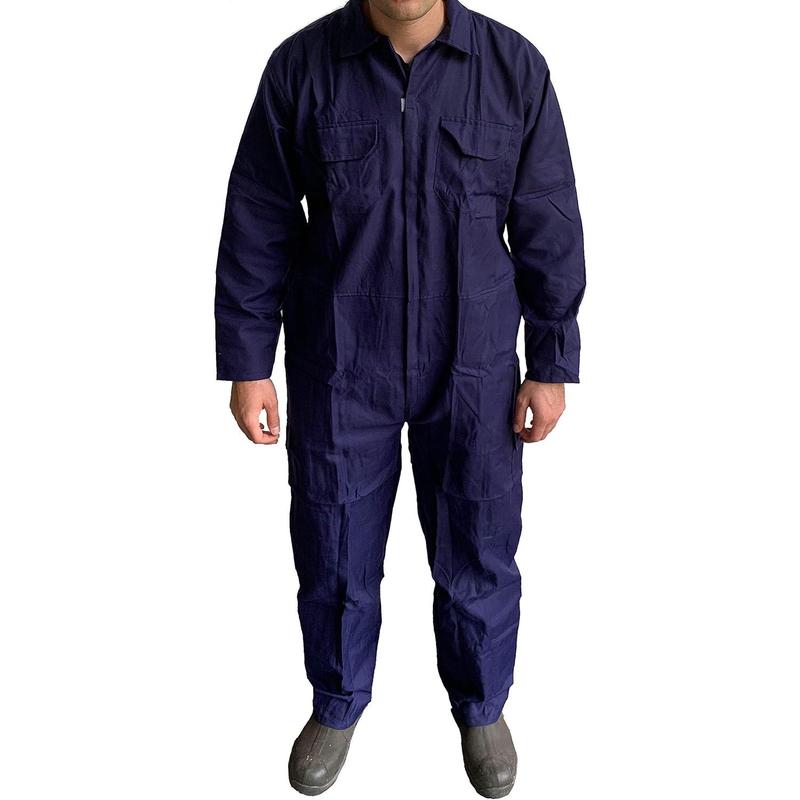 Mens Work Overalls Boilersuit Navy - Garages Students workerwear Suit