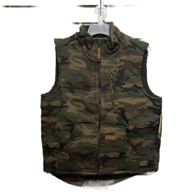 Winter canvas vest fur lining insulation warm men’s construction top wear