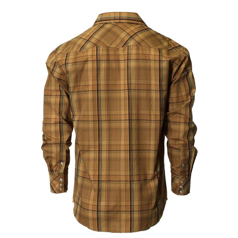 Gioberti Men's Long Sleeve Western Shirt with Pearl Snap Buttons - LS-92W