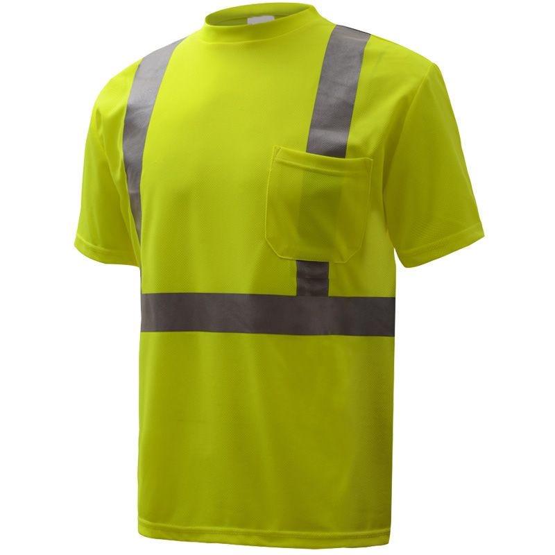 Boston Industrial High Visibility Class II Reflective T-Shirt Hydro-wicked