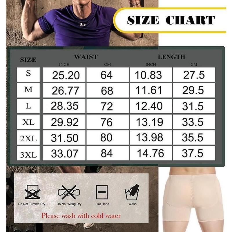 Local 2024 Men Butt Lifter Shapewear Hips Removed Padded Underwear Boxers Enhancing Hip Enhancement Pad Sweat Absorbing