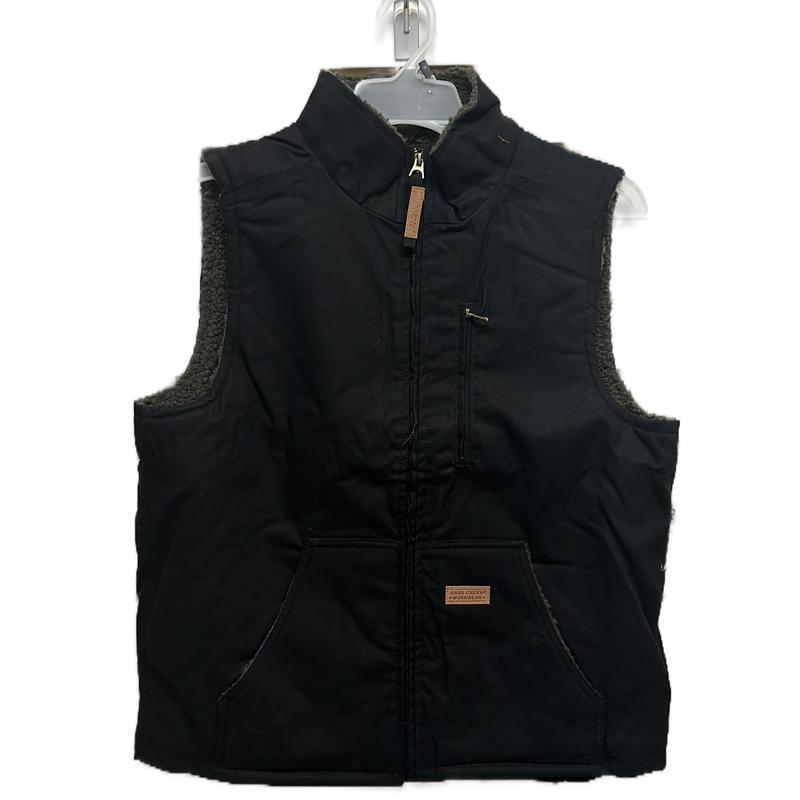 Winter canvas vest fur lining insulation warm men’s construction top wear