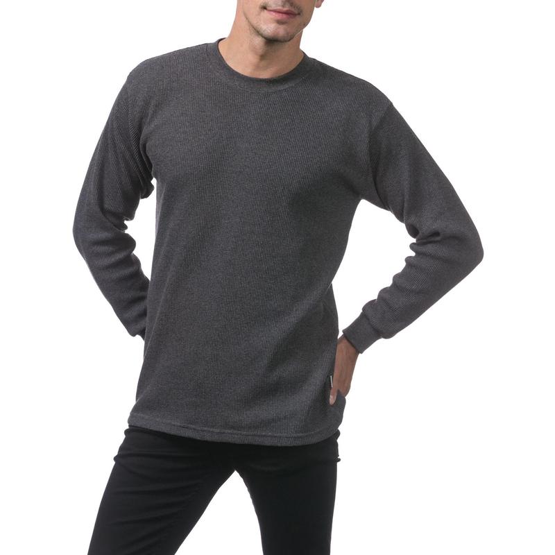 Pro Club Men's Heavyweight Cotton Long Sleeve Thermal Top Cotton Fabric