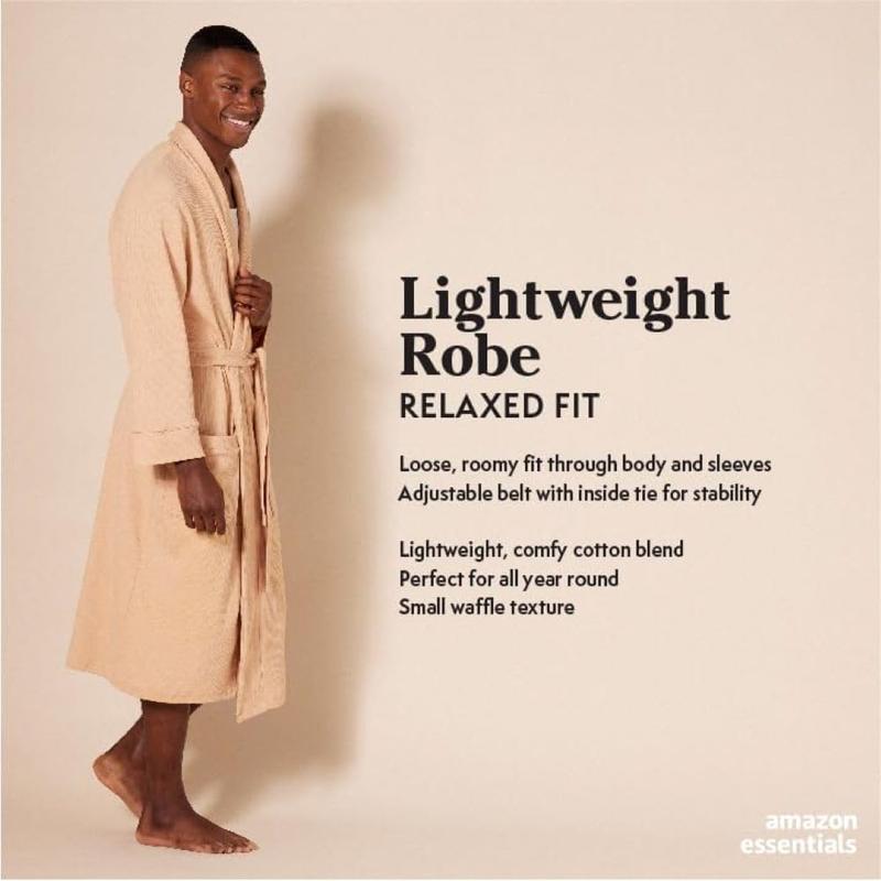 Men's Lightweight Waffle Robe (Available in Big & Tall)