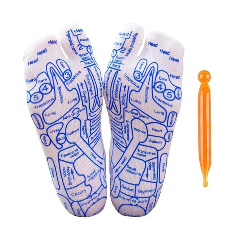 Reflexology Socks with Trigger Point Massage Tool, Foot Pain Relief Remedy for Foot Massage,Women's Size, Men's Size