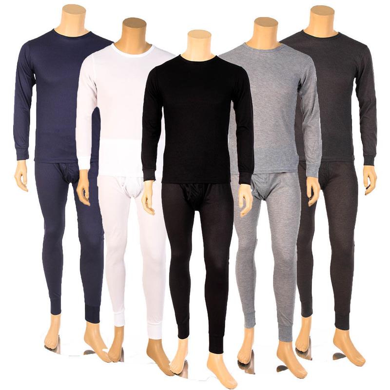 Men's 2 Piece Thermal Underwear Set Waffle Knit Long Johns