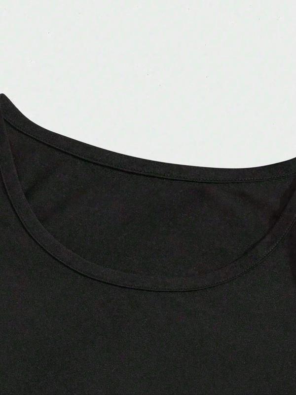 Men's Plain Tank Top, Regular Fit Casual Sleeveless Round Neck Top for Summer, Men's Top for Daily Wear