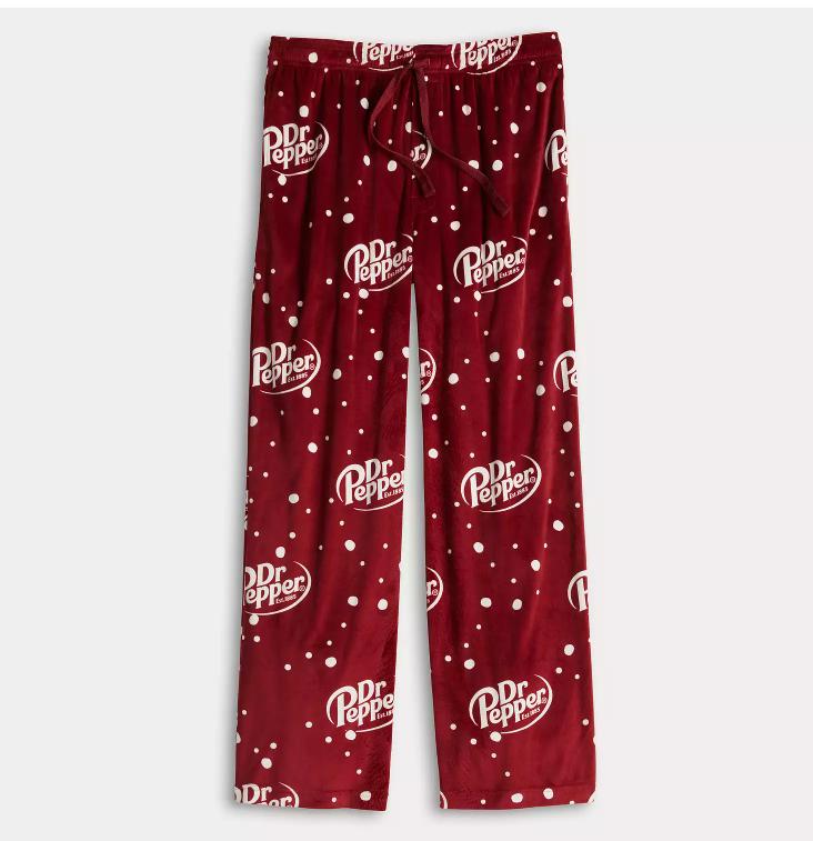 Men's Dr. Pepper Pajama Pants, Baggy Pants Sweatpants Comfy for Men Women, Classic Fit All Season Joggers, Dr Pepper Pants