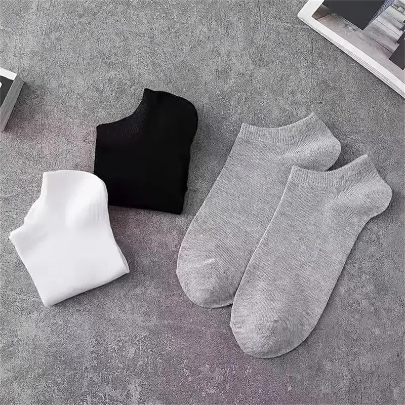 20 pairs Unisex Fashion Plain Color Socks, Breathable Comfy Sweat Absorption Anti-odor Low Cut Ankle Socks, Women Men's Socks & Hosiery Menswear Beige