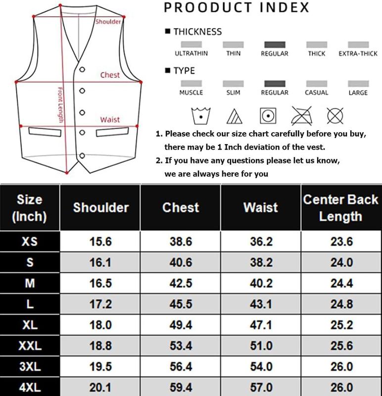 Men's Formal Suit Vest Slim Fit Casual Business Dress Waistcoat Vest