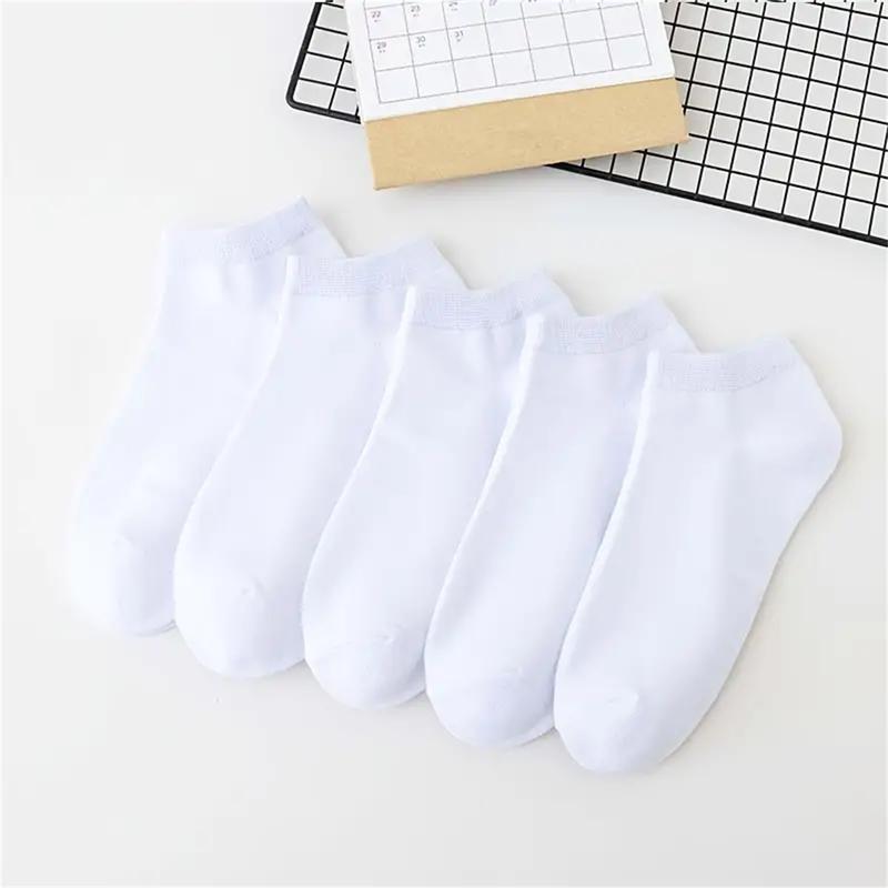 20 pairs Unisex Fashion Plain Color Socks, Breathable Comfy Sweat Absorption Anti-odor Low Cut Ankle Socks, Women Men's Socks & Hosiery Menswear Beige