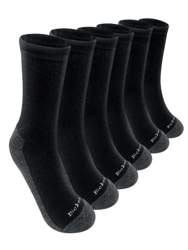 Men's 6 Pairs Letter Patchwork Print Crew Socks, Casual Breathable Comfortable Socks for Daily Outdoor Wear, Men Socks for All Seasons