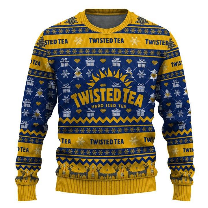 Twisted Tea Snowing Christmas Ugly Sweater