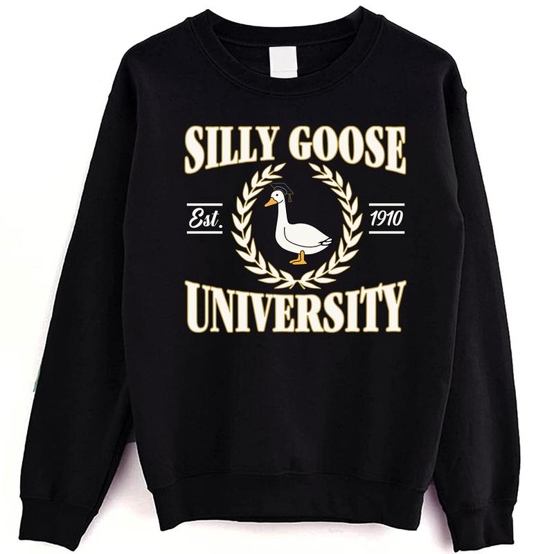 Silly Goose University T-shirt   Crewneck Sweatshirt   Hoodie, Silly Goose Sweatshirt, Silly Goose University, Meme Sweatshirt, Unisex Meme Silly Goose University Sweater with Date, Funny Sweatshirt, Funny Gift Sweatshirt