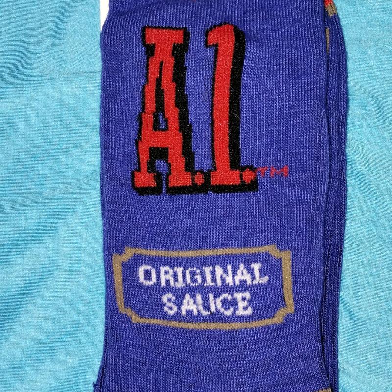 Saucy Selection Crew Socks for Men, Size 6-12, Odd Socks