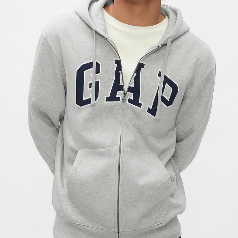 Gap Zip Hoodie, Gap Vintage Graphic Zip Hoodie, Unisex Cotton Zip Hoodie, For Men & Women Casual Clothing, Autumn Fall Hoodie, Trendy Hoodie All Sizes